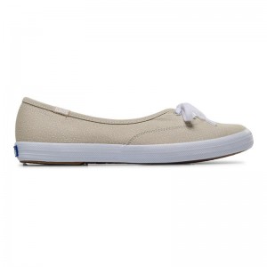 Keds The Mini Dots Print Tan Canvas Kadın Tan/White | OYEFJ-8709