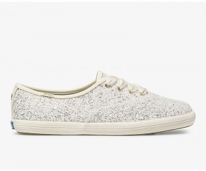 Keds x kate spade new york Champion Canvas Kadın Krema Beyaz | YXZRS-3146