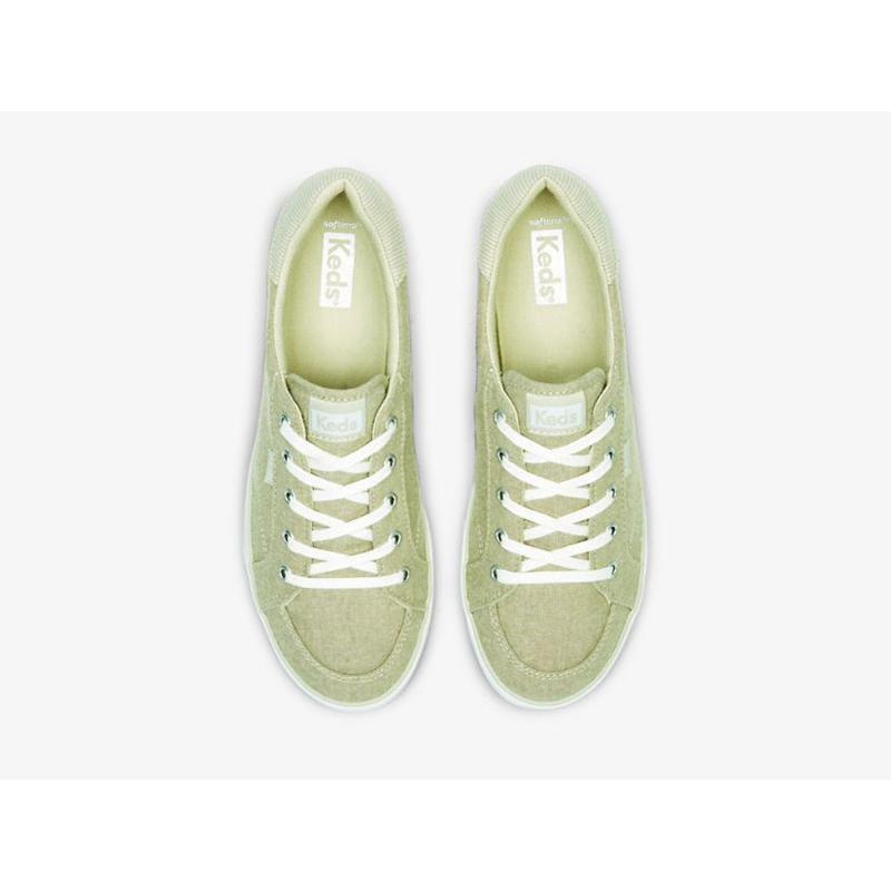 Keds Center III Chambray Lace Ups Kadın Gri | BJPQT-1845