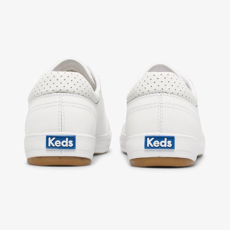 Keds Center II Deri Leather Sneakers Kadın Beyaz | OGBZK-8357