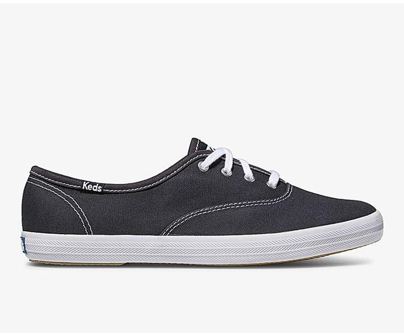 Keds Champion Orjinal Geniş Fit Canvas Kadın Lacivert | QKOTP-3041