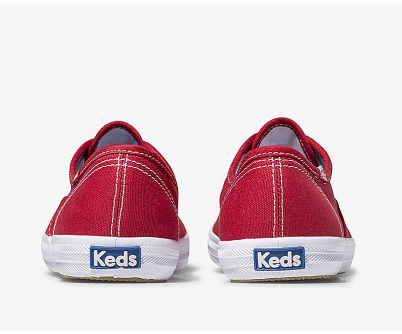 Keds Champion Orjinal Geniş Fit Canvas Kadın Kırmızı | MAJDS-7506