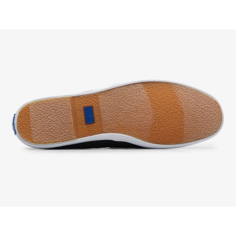 Keds Chillax Mini Twill Makosen Ayakkabı Kadın Siyah | YGXVD-5120