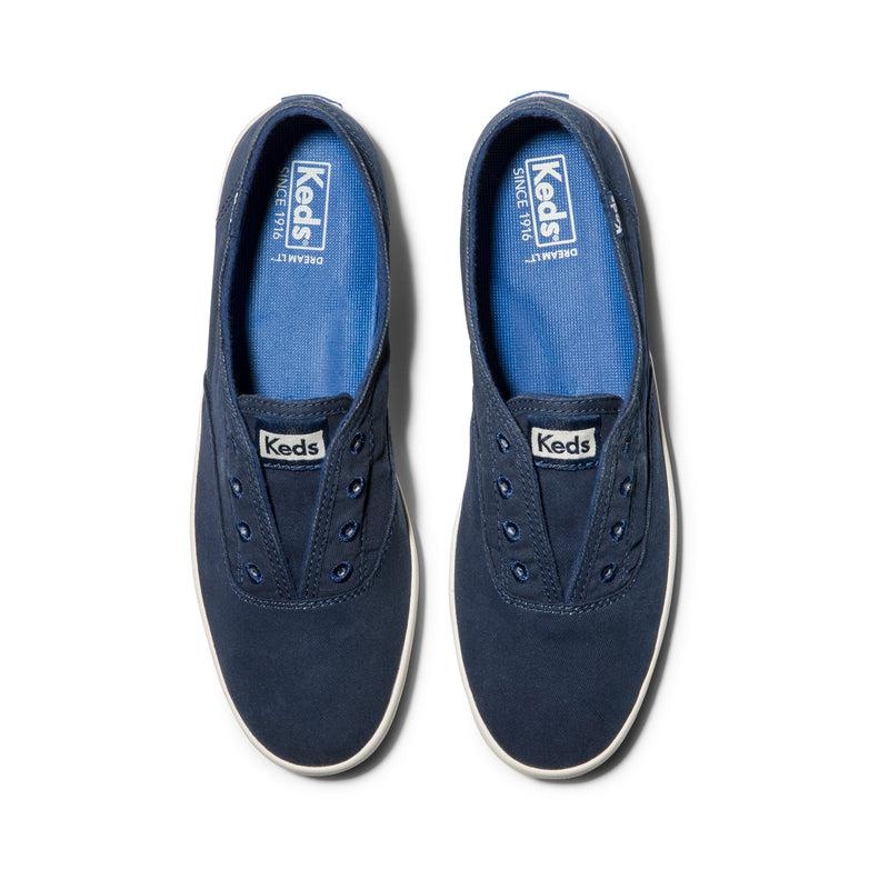 Keds Chillax Washable Kanvas Twill Canvas Kadın Lacivert | EFCXB-7296