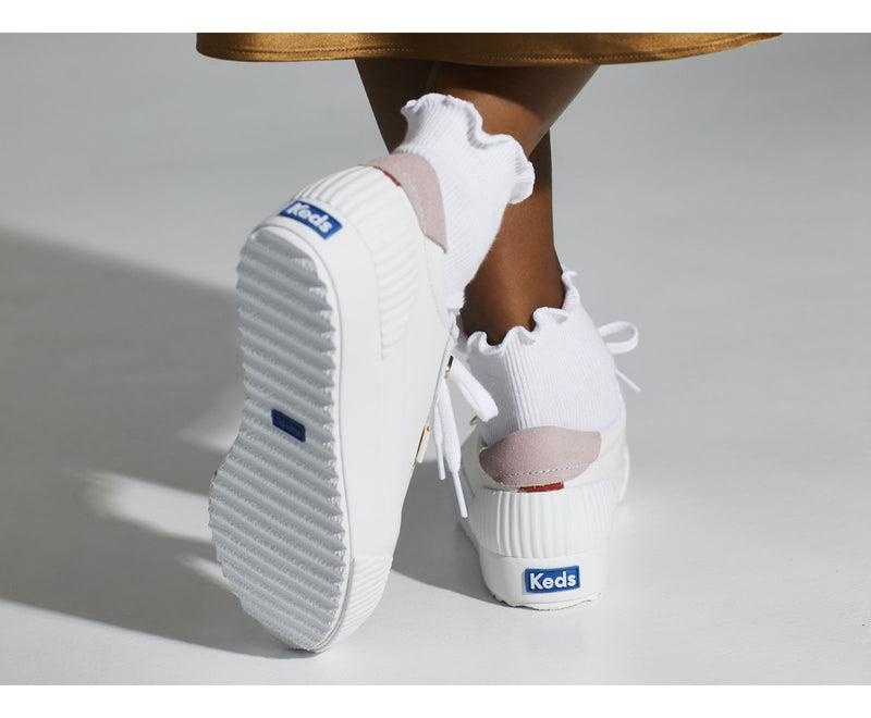 Keds Demi Trx Deri Leather Sneakers Kadın Beyaz | TFAMV-5278