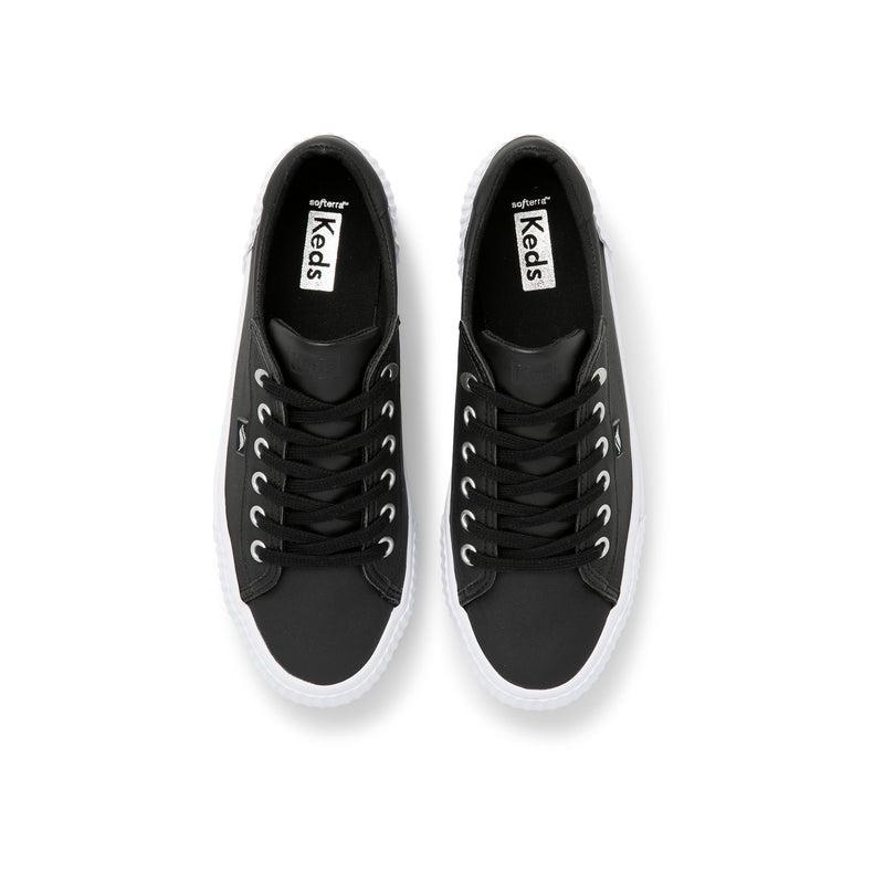 Keds Demi Trx Deri Leather Sneakers Kadın Siyah | WRNMP-7439