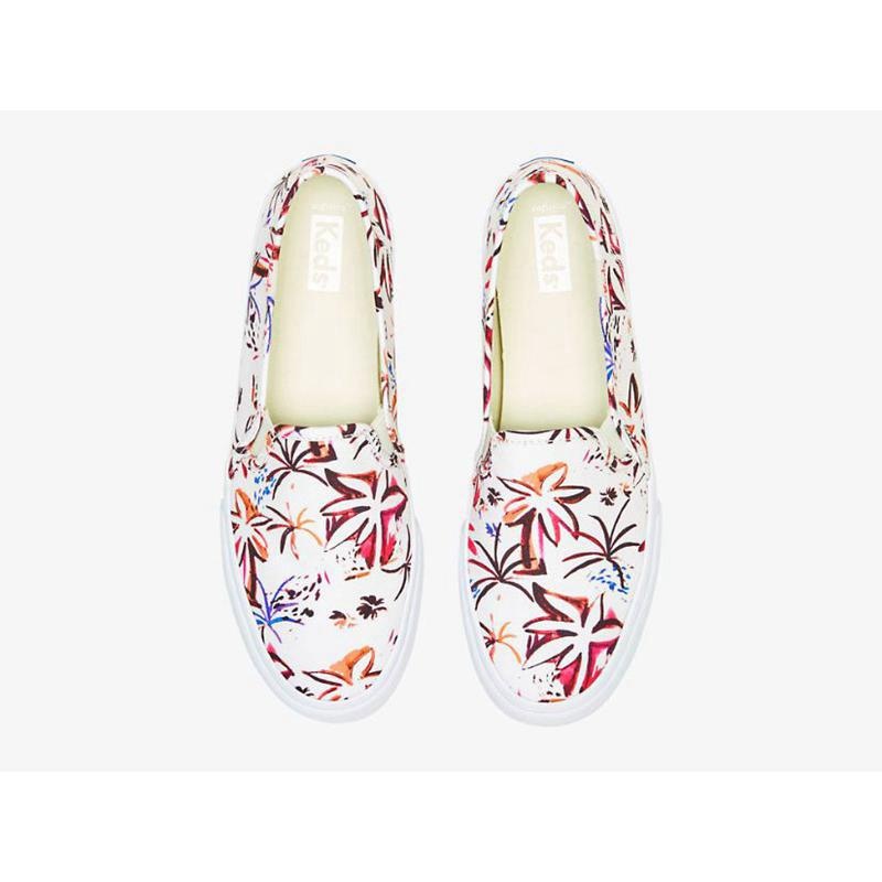 Keds Double Decker Island Print Makosen Ayakkabı Kadın Pembe | OLEPF-8725
