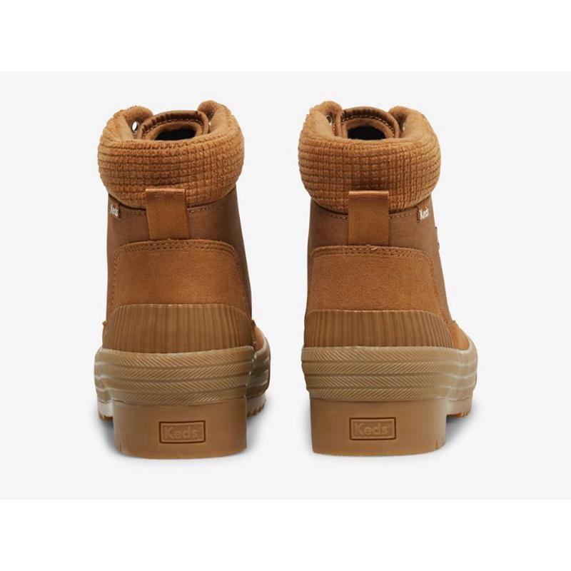 Keds Fielder Boot Su Resistant Süet w/ Thinsulate™ Lace Ups Kadın Gri | VYTLQ-9573