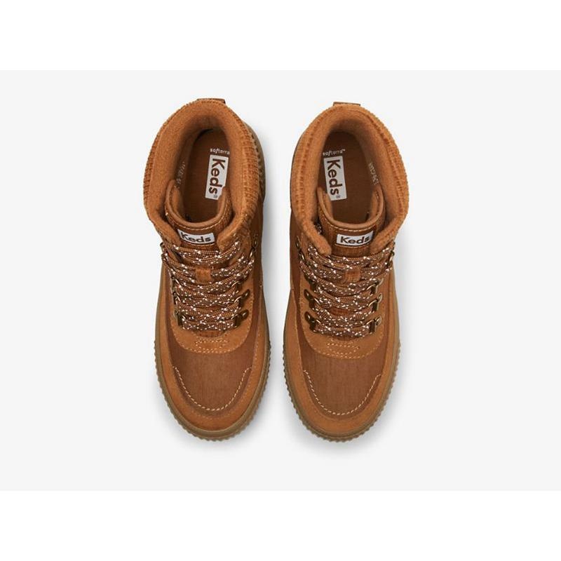 Keds Fielder Boot Su Resistant Süet w/ Thinsulate™ Lace Ups Kadın Gri | VYTLQ-9573