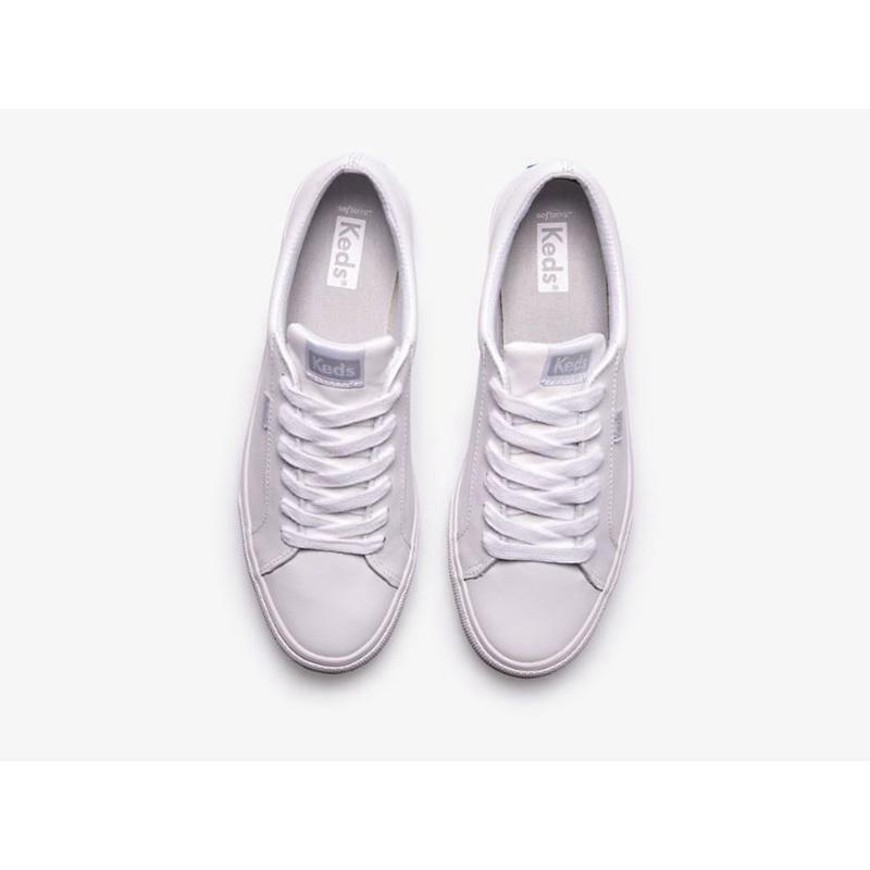 Keds Jump Kick Leather Sneakers Kadın Beyaz Beyaz | GYTHE-2934