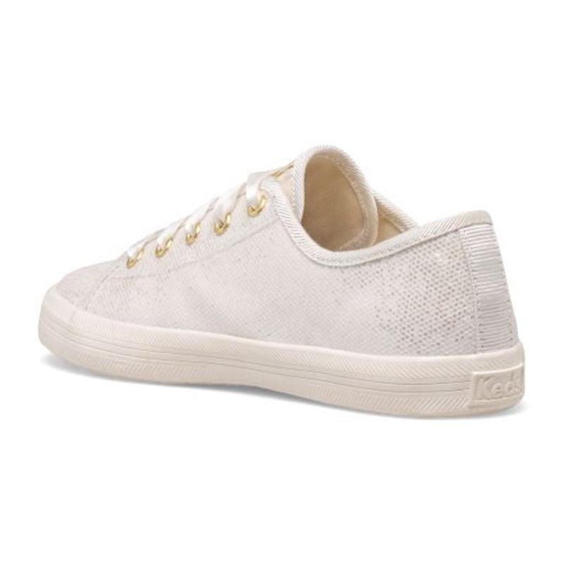 Keds Kickstart Celebrations Big Kid Canvas Çocuk Ivory Glitter Lightyellow | JEVFT-4178
