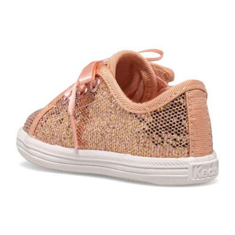 Keds Kickstart Celebrations Junior Canvas Çocuk Pembe Altın | AZWCB-5647