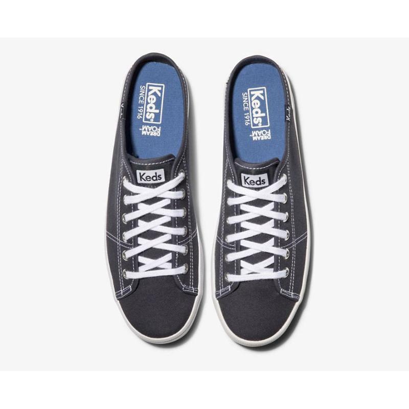 Keds Kickstart Kanvas Slip On Mule Ayakkabı Kadın Lacivert | RXUBP-7381
