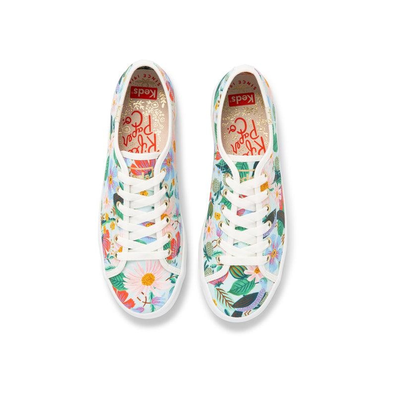 Keds Kickstart Rifle Paper Co Dovecoat Mint Prints Kadın Nane | YTDZP-0956