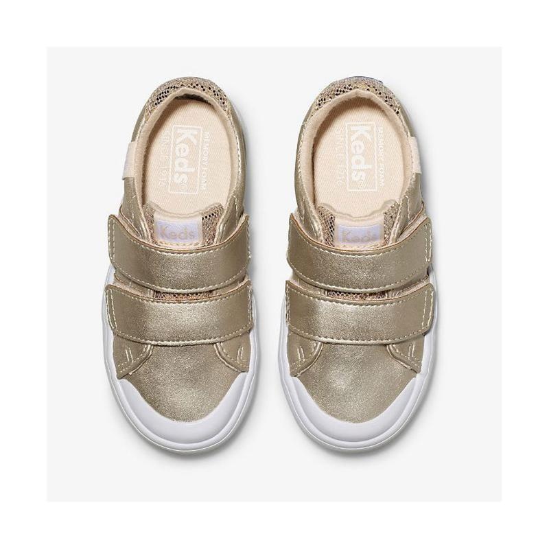 Keds Little Kid's Courtney HL Sneaker Çocuk Pembe Altın | LSMFU-3517