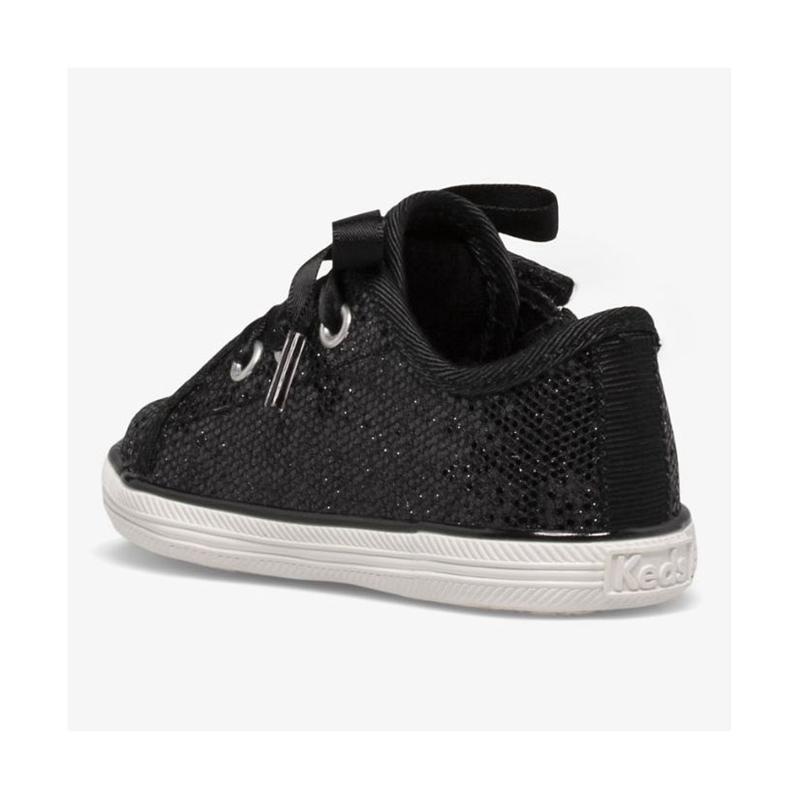 Keds Little Kid's Kickstart Crib Celebrations Sneaker Çocuk Siyah | KGLPU-3812