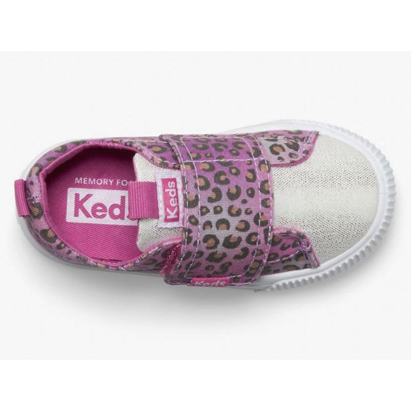 Keds Little Kid's Triple Step Jr Sneaker Çocuk Pembe Leopar | DGUTO-2560