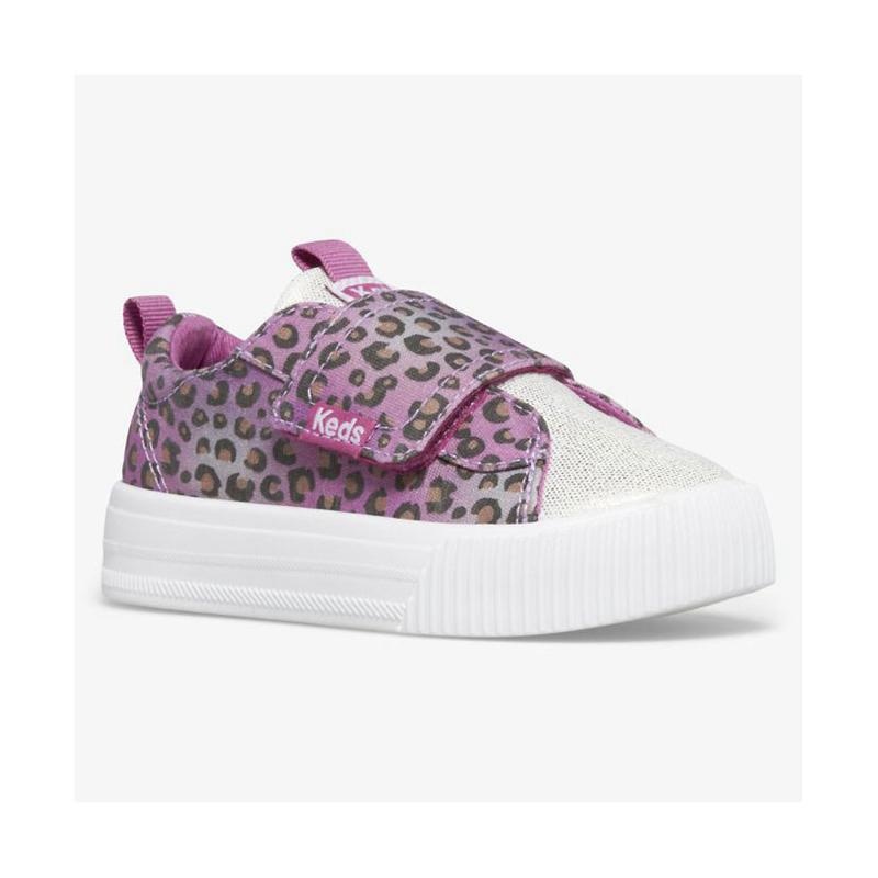 Keds Little Kid's Triple Step Jr Sneaker Çocuk Pembe Leopar | DGUTO-2560
