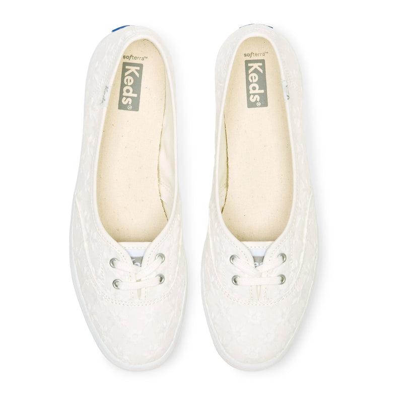 Keds Mini Eyelet Kanvas Makosen Ayakkabı Kadın Beyaz | OLNUD-9673