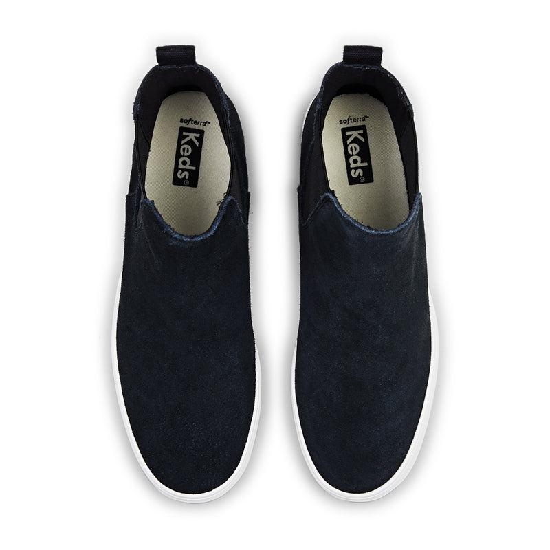 Keds The Platform Chelsea Lug Süet Bot Kadın Siyah | GFIJY-4965