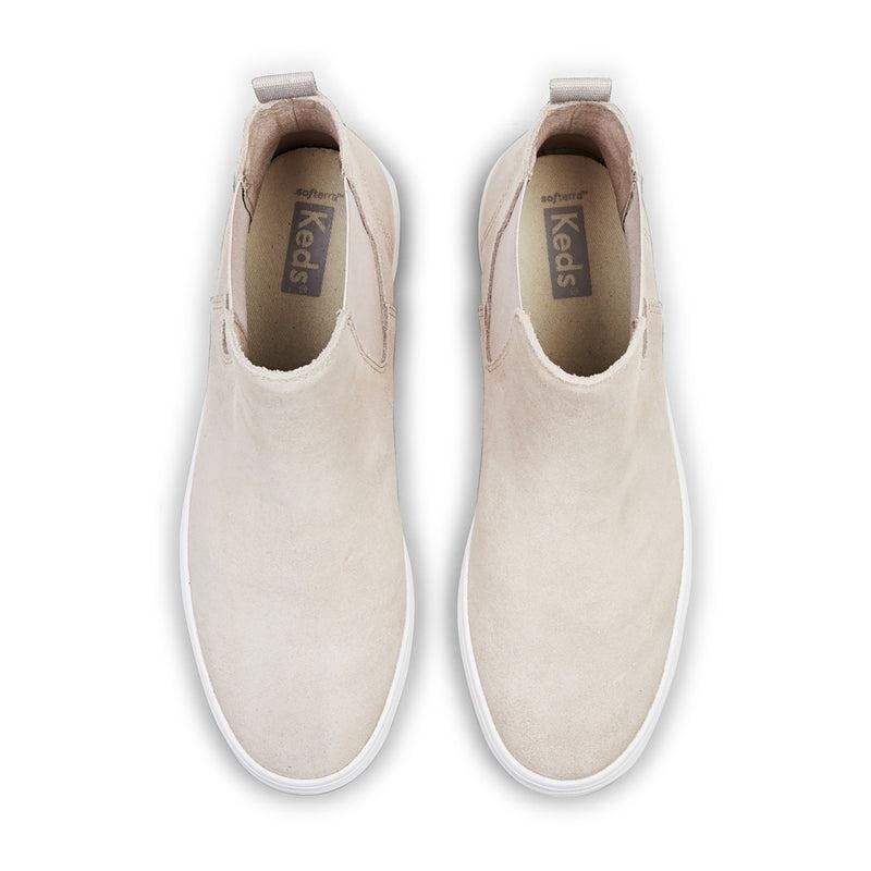 Keds The Platform Chelsea Lug Süet Leather Sneakers Kadın Kahverengi | EGWRY-9047