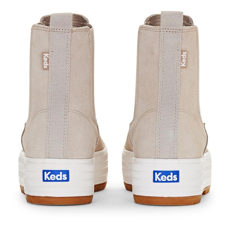 Keds The Platform Chelsea Lug Süet Leather Sneakers Kadın Kahverengi | EGWRY-9047