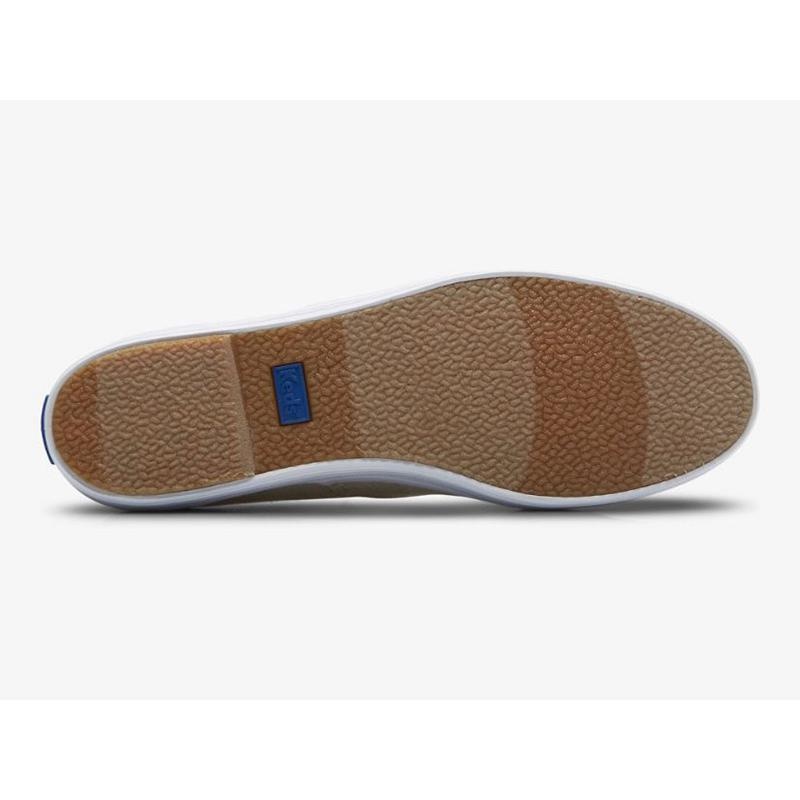Keds The Platform Metallic Tekstil Lace Ups Kadın Gümüş | HOTXA-4192