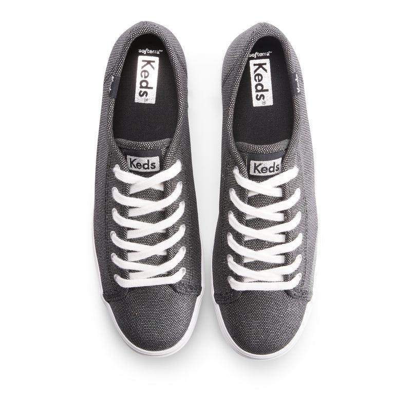 Keds Triple Kick Metallic Pewter Platform Sneakers Kadın Siyah | BSGRF-5863