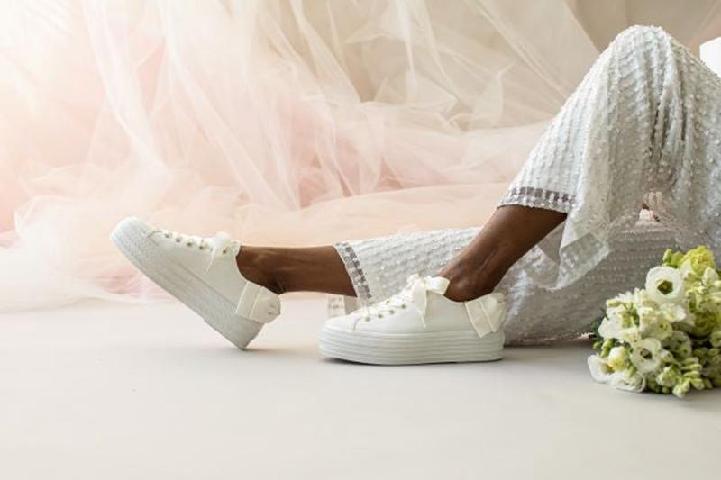 Keds Triple Up Bow Cel Off Platform Sneakers Kadın Beyaz | UOKBZ-6518