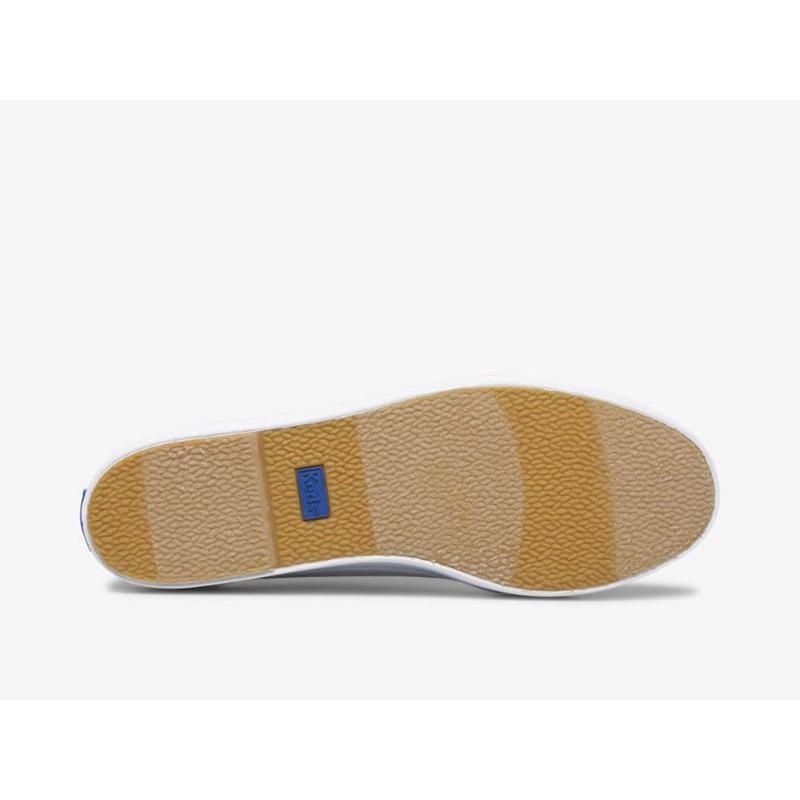 Keds Triple Up Kanvas Platform Sneakers Kadın Beyaz | UTLHX-8721