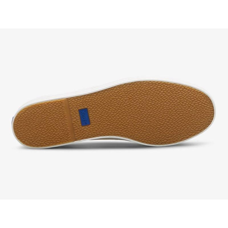 Keds Triple Up Metallic Woven Lace Ups Kadın Altın | SYJMD-0476