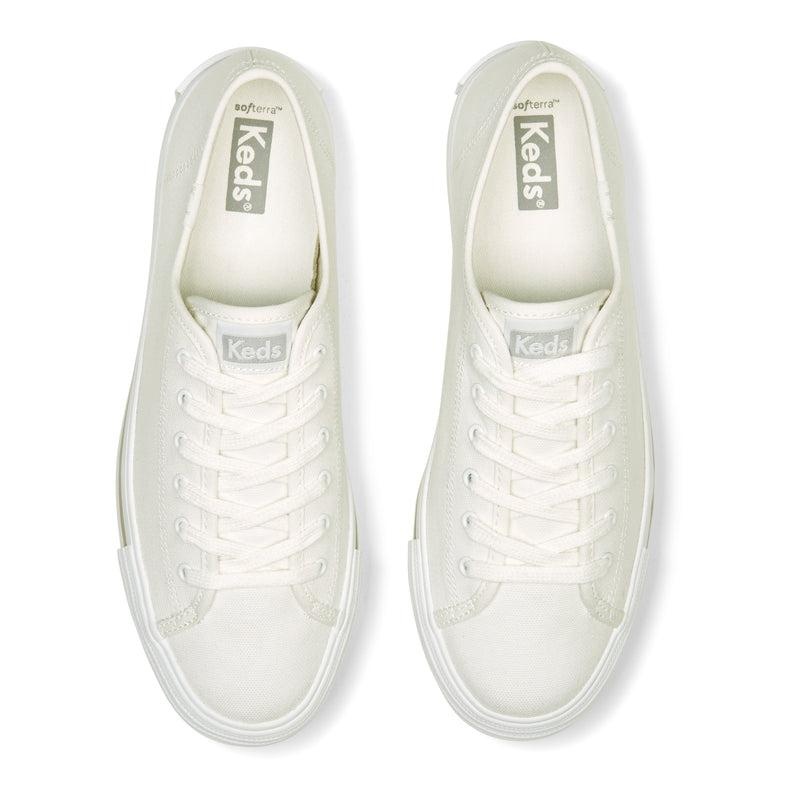 Keds Triple Up Patchwork Foxing Canvas Kadın Beyaz | SFONC-7623