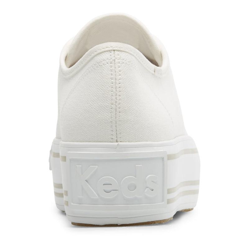 Keds Triple Up Patchwork Foxing Canvas Kadın Beyaz | SFONC-7623