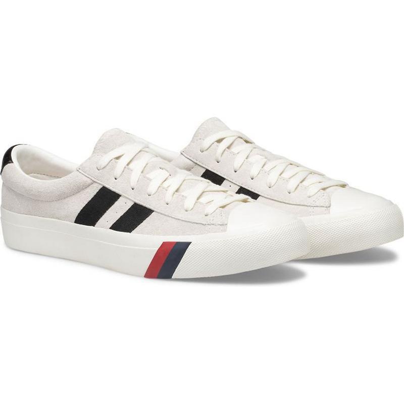 Keds Unisex Royal Plus Süet Lace Ups Kadın Krema Beyaz | NFBQT-2518