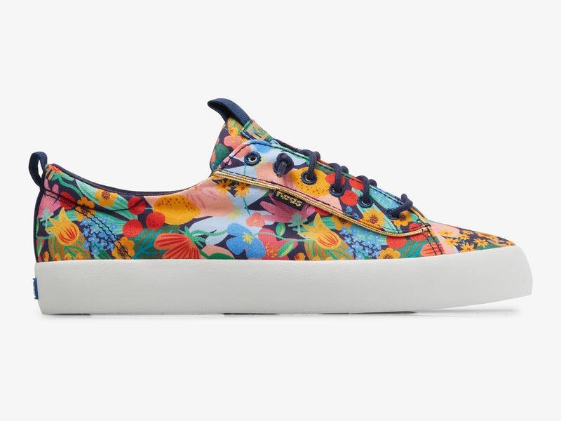 Keds x Rifle Paper Co. Kickback Canvas Kadın Navy/Multicolor | PWBGE-4795