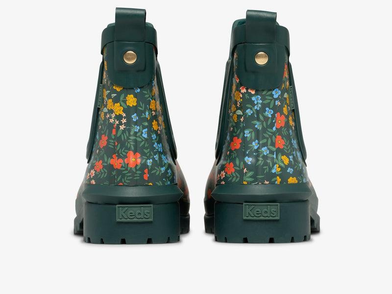 Keds x Rifle Paper Co. Rowan Rain Boot Wildwood Bot Kadın Yeşil | NERTB-3490