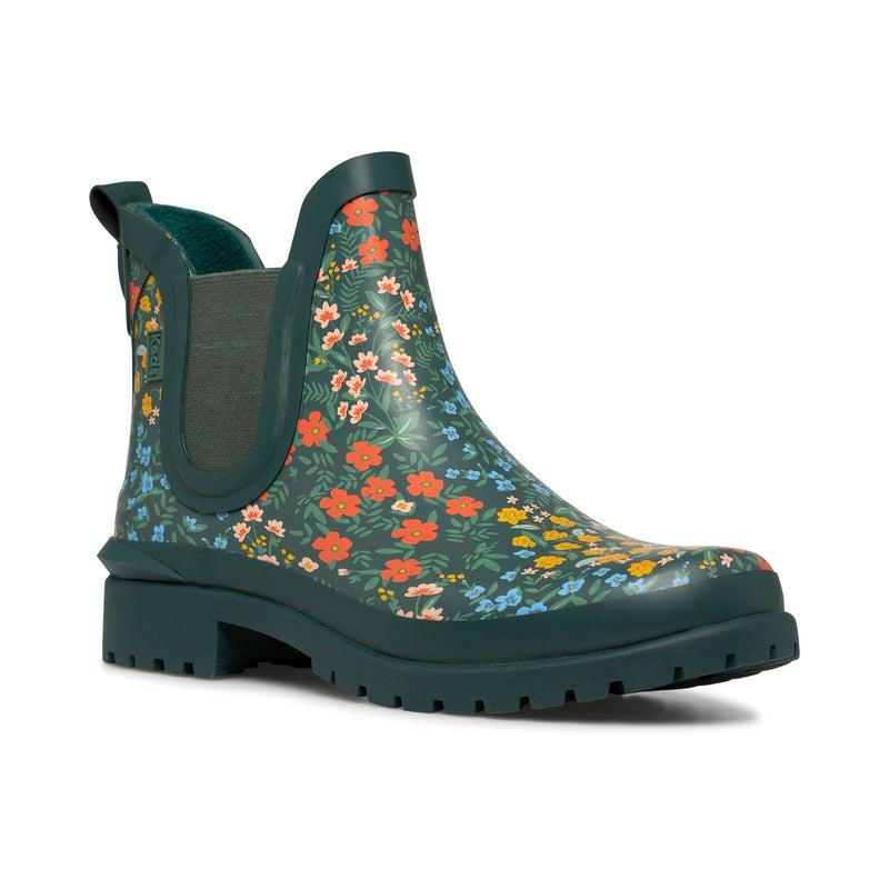 Keds x Rifle Paper Co. Rowan Rain Boot Wildwood Bot Kadın Yeşil | NERTB-3490