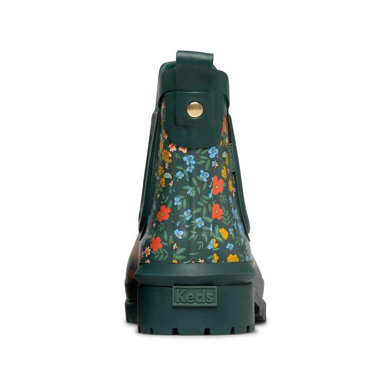 Keds x Rifle Paper Co. Rowan Rain Boot Wildwood Bot Kadın Yeşil | NERTB-3490