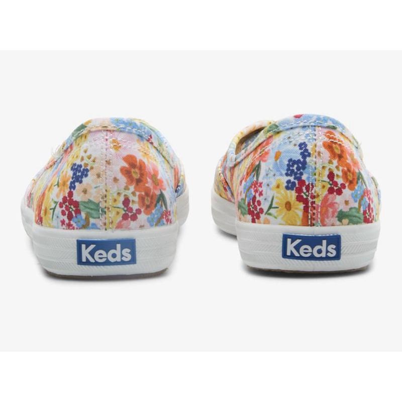 Keds x Rifle Paper Co. The Mini Margaux Makosen Ayakkabı Kadın Beyaz Renkli | MUCYB-9470