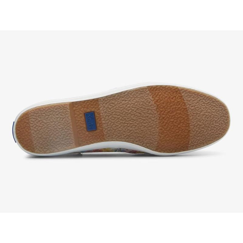 Keds x Rifle Paper Co. The Mini Margaux Makosen Ayakkabı Kadın Beyaz Renkli | MUCYB-9470