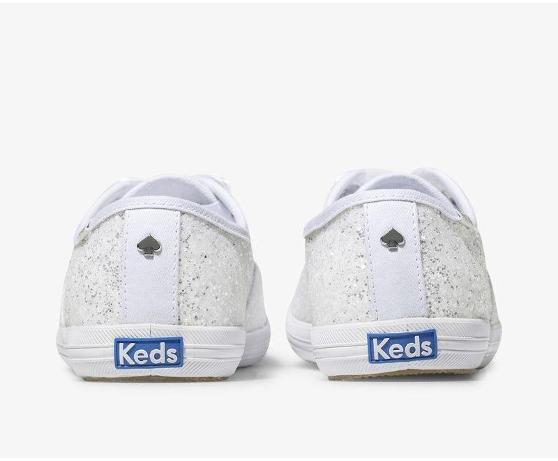 Keds x kate spade new york Champion Glitter Canvas Kadın Beyaz | CIUGB-1295